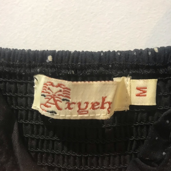 Black Floral Spaghetti Strap Dress - Picture 3 of 4